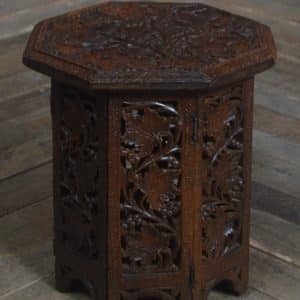 Islamic Carved Octagonal Folding Table SAI3243 Antique Furniture