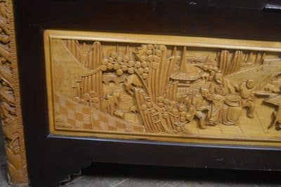 Chinese Camphor Wood Carved Storage /blanket Box SAI3263 - Image 7