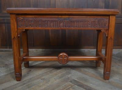 Pine Gothic/ Church Hall Table SAI3244 Antique Furniture 14