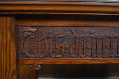 Pine Gothic/ Church Hall Table SAI3244 Antique Furniture 13