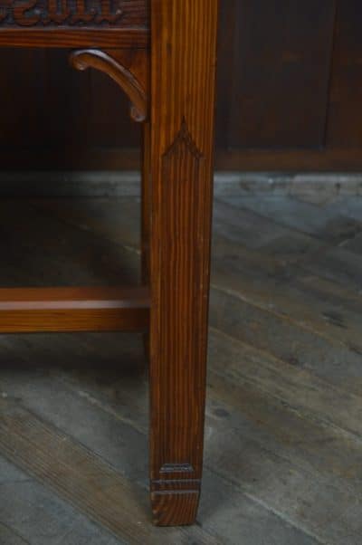 Pine Gothic/ Church Hall Table SAI3244 Antique Furniture 10