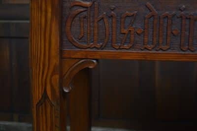 Pine Gothic/ Church Hall Table SAI3244 Antique Furniture 9