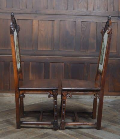 Pair Of Gothic Style Victorian Chairs SAI3265 Antique Chairs 5