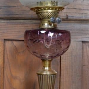 Victorian Young Brass Oil / Paraffin Lamp SAI3211 Antique Lighting