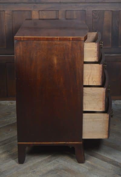 Georgian Mahogany Bow Front Chest Of Drawers SAI3227 Antique Draws 5