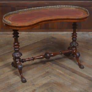 Victorian Burr Walnut Kidney Shaped Table SAI3229 Antique Furniture