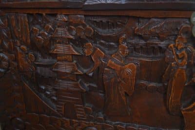 Oriental Camphor Wood Blanket / Storage Box SAI3232 - Image 6