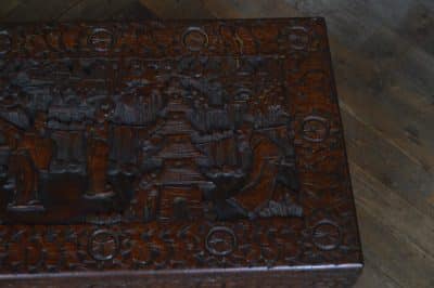 Oriental Camphor Wood Blanket / Storage Box SAI3232 Antique Boxes 20