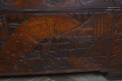 Oriental Camphor Wood Blanket / Storage Box SAI3232 - Image 11