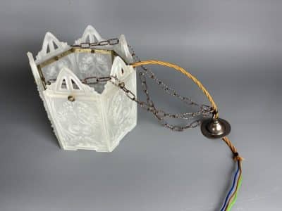 Art Nouveau Glass Lantern c1895 - Image 7