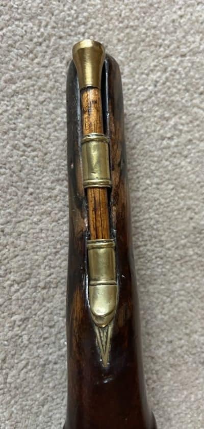 A brass barrelled flintlock pistol by Blake London - Image 11