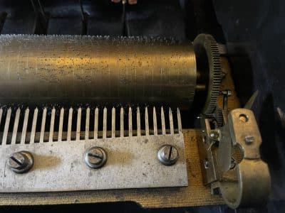 Antique orchestral music box with drums and bells c1880 - Image 9