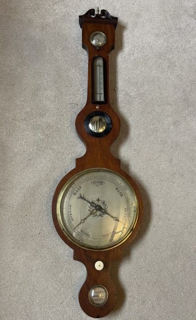 Georgian banjo barometer c1820 banjo barometer Scientific Antiques 3