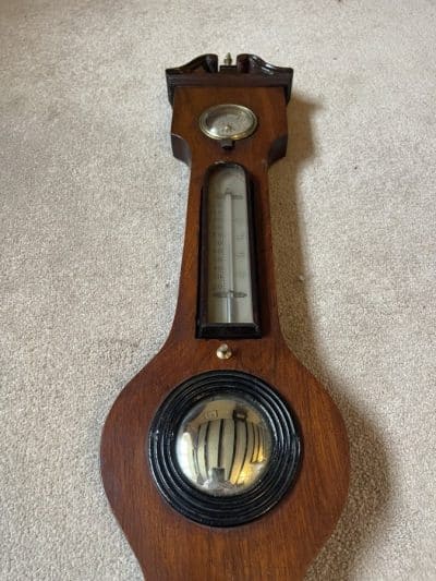 Georgian banjo barometer c1820 - Image 5