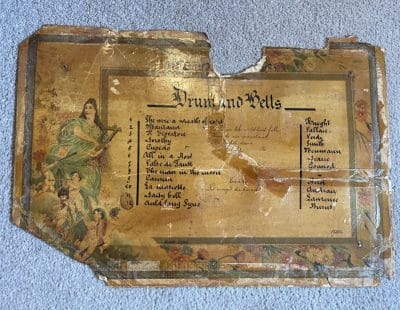 Antique orchestral music box with drums and bells c1880 - Image 12