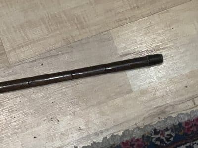 Gentleman’s walking stick sword stick with silver collar - Image 7