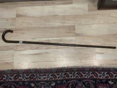 Gentleman’s walking stick sword stick with silver collar - Image 8