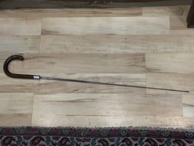 Gentleman’s walking stick sword stick with silver collar - Image 19