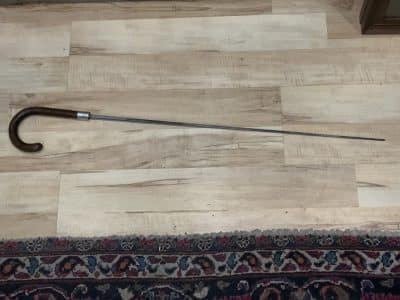 Gentleman’s walking stick sword stick with silver collar Miscellaneous 27