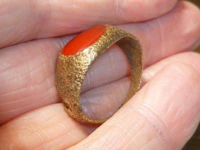 Ancient Roman Bronze Ring (5114) antique ring Antique Collectibles 5