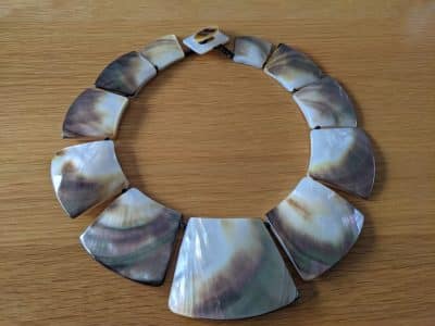 Pearl shell necklace beautiful unique necklace