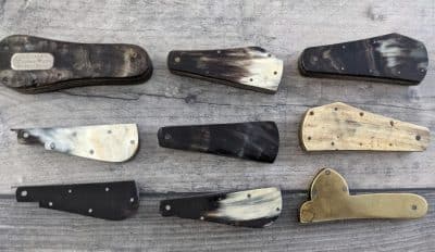 Collection of blood letting fleams Sheffield fleams Antique Knives 4