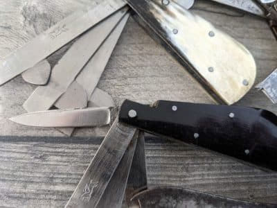 Collection of blood letting fleams Sheffield fleams Antique Knives 9