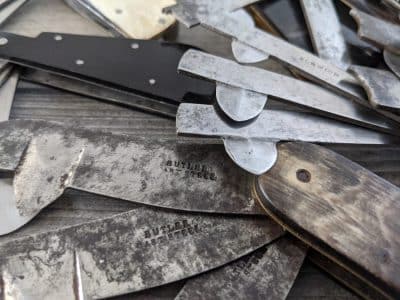 Collection of blood letting fleams Sheffield fleams Antique Knives 10