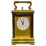 A Fine French Brass Cased Repeater Carriage Clock Antique Clocks