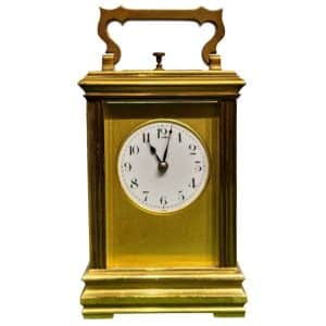 A Fine French Brass Cased Repeater Carriage Clock Antique Clocks