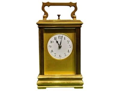 A Fine French Brass Cased Repeater Carriage Clock Antique Clocks 3