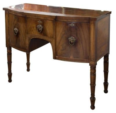 A William IV mahogany bow fronted sideboard Antique Furniture 3