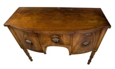 A William IV mahogany bow fronted sideboard Antique Furniture 7