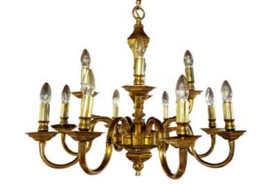 Dutch Brass Chandelier - Image 2