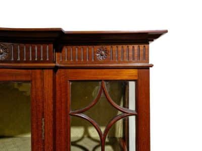 Edwardian Mahogany Display Cabinet Antique Cabinets 4