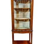 Edwardian Serpentine Fronted Display Cabinet Antique Cabinets