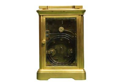 French Brass Cased Striking Carriage Clock Antique Clocks 8