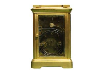 French Brass Cased Striking Carriage Clock - Image 6