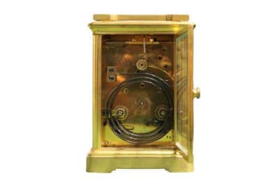 French Brass Cased Striking Carriage Clock Antique Clocks 9