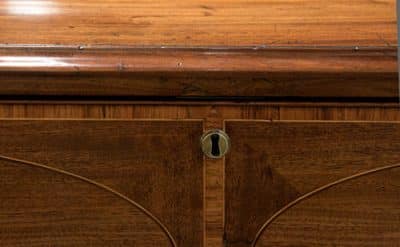 George III mahogany secretaire bookcase - Image 5
