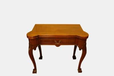 Mahogany Foldover Table Antique Furniture 3