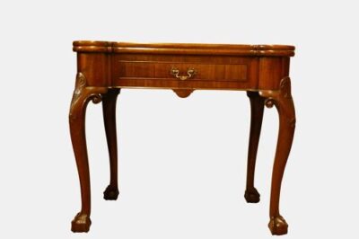 Mahogany Foldover Table Antique Furniture 4