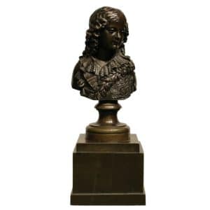 Mid 19thc Bronze Bust Antique Sculptures 3