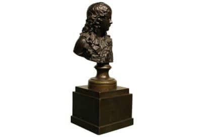 Mid 19thc Bronze Bust Antique Sculptures 6