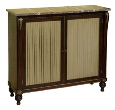 Regency Faux rosewood side cabinet Antique Cabinets 3