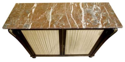 Regency Faux rosewood side cabinet - Image 6