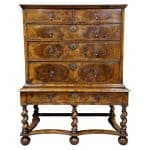 William & Mary Walnut Chest on Stand Antique Chests