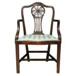 19th century mahogany Hepplewhite style carver/desk chair Antique Chairs