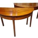 Pair of George III Demi Lune console tables Antique Furniture
