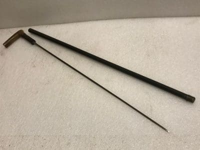 Gentleman’s walking stick sword stick with horn handle